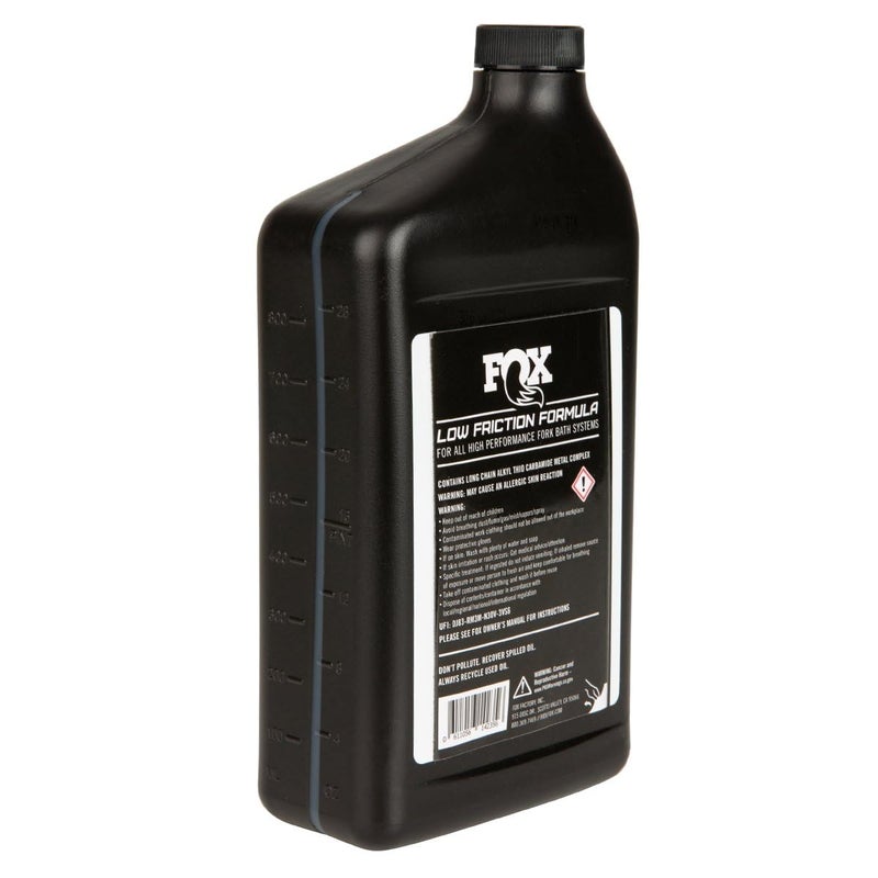 Fox Racing Shox Oil: Am, Fox 20 WT Gold, 32 oz, Unisex-Adult, Black, 20wt. T22238 - Image 2